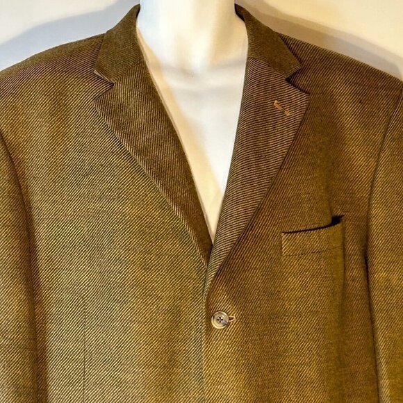 Michael Kors Mens Mossy Green 100% Wool sports coat/ Blazer Old Money Preppy - Picture 2 of 12